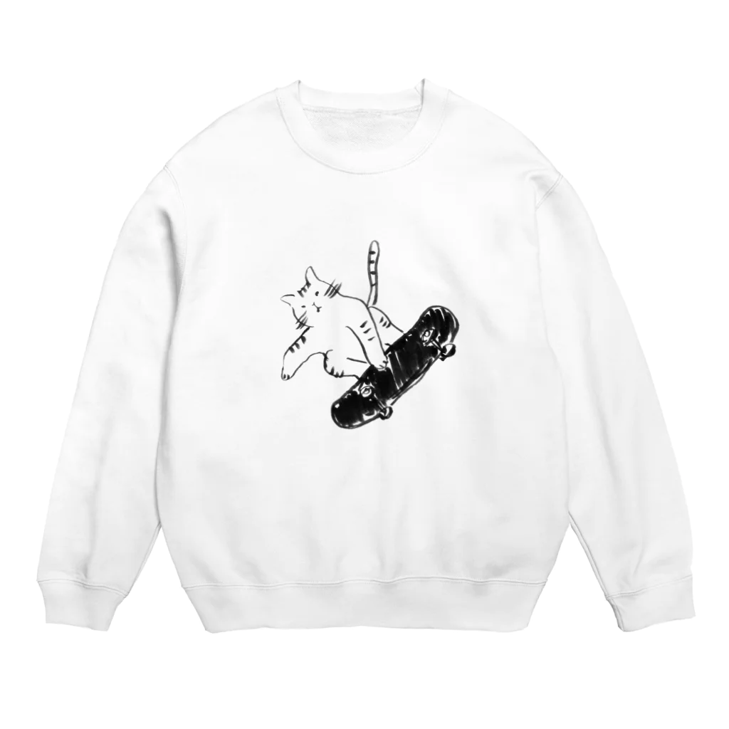 yumyum_pommeのストリートキャット Crew Neck Sweatshirt