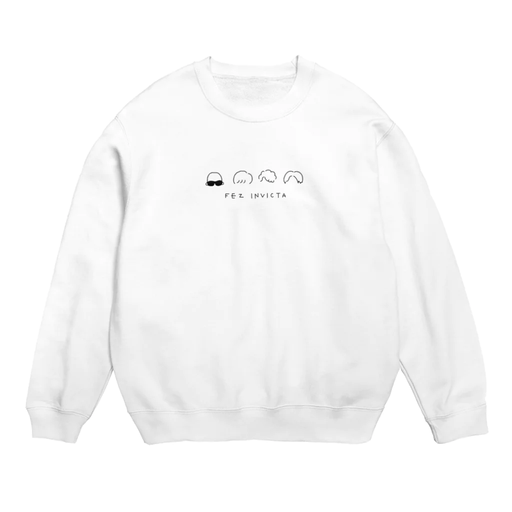 FEZ INVICTAのゆるロゴ スウェット 黒ロゴ Crew Neck Sweatshirt