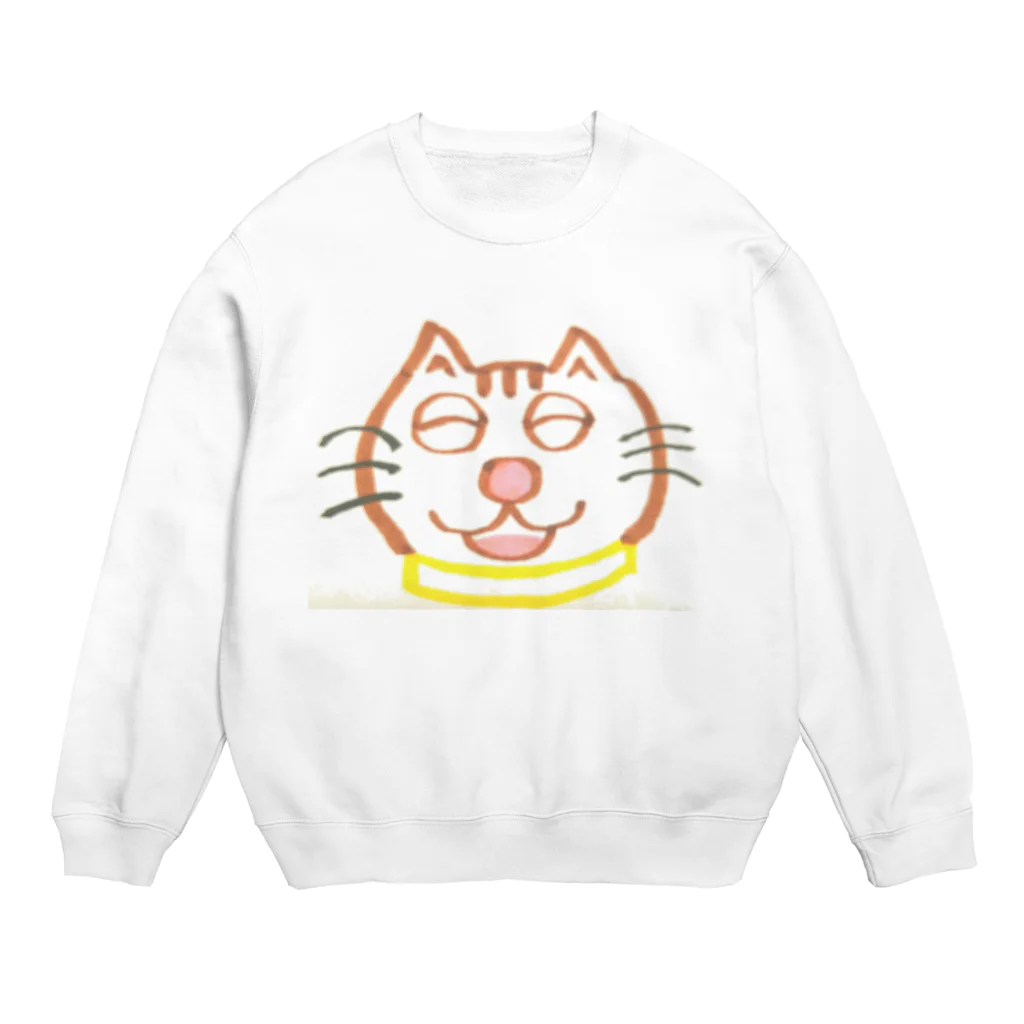 星野敬児(つぼぼ)の山本マロン(茶トラの猫) Crew Neck Sweatshirt