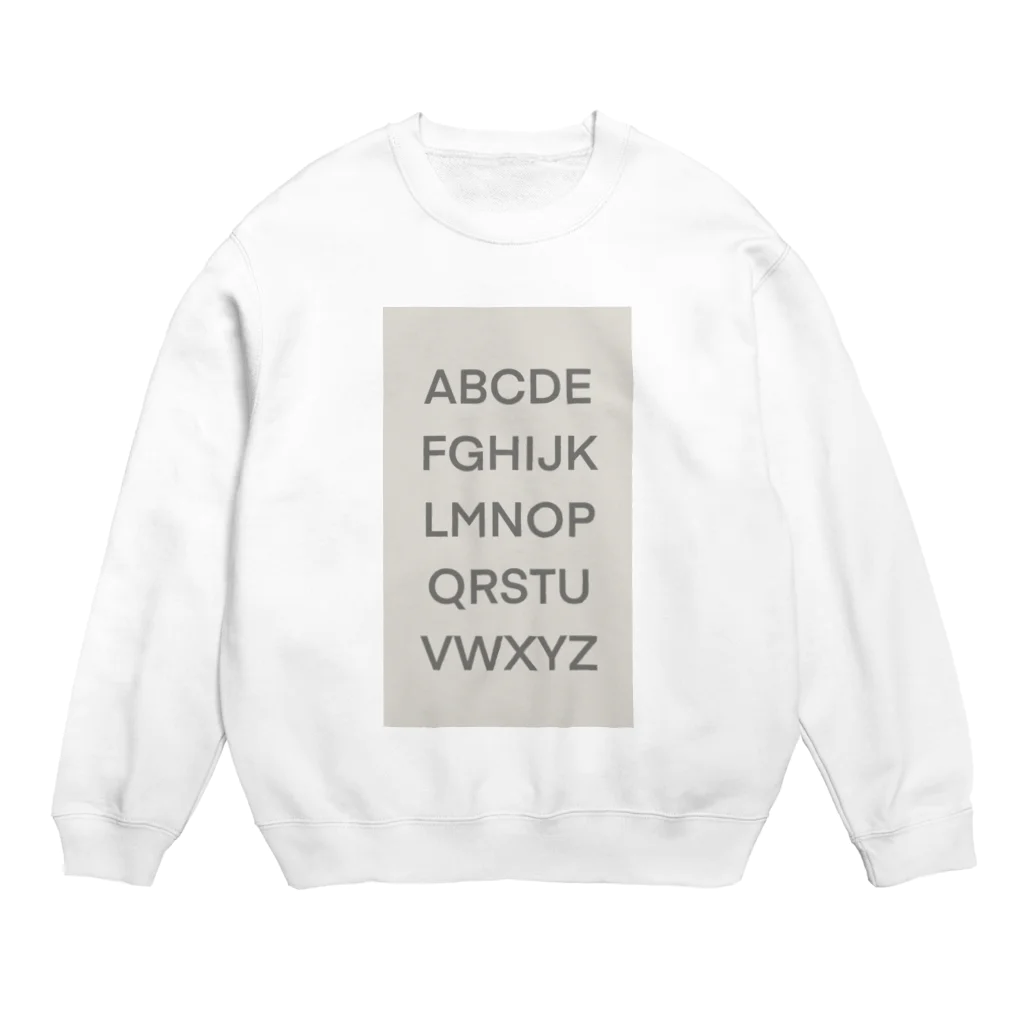 KOKO DE KAOのAlphabet  Crew Neck Sweatshirt