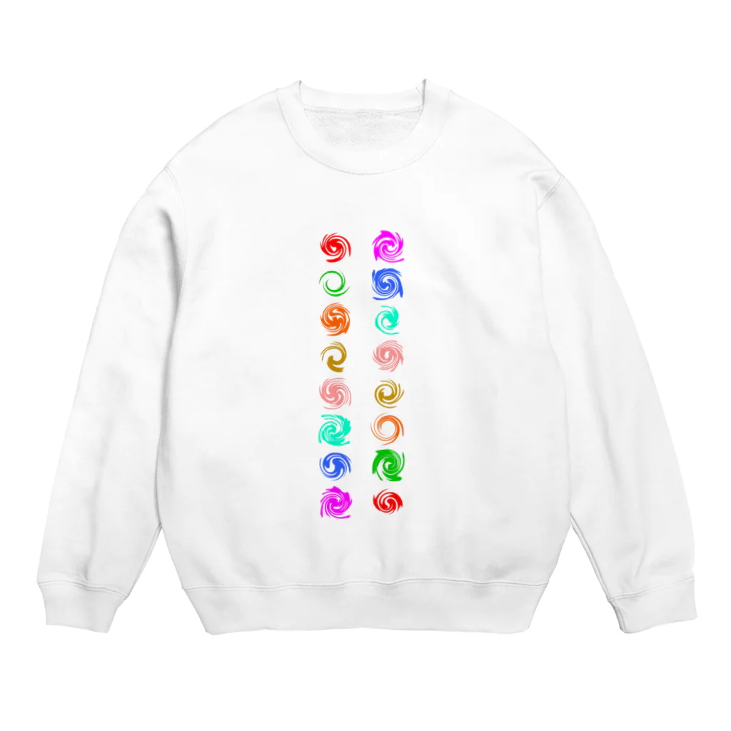 夢（あした）へ☆のホツマ文字のよう。 Crew Neck Sweatshirt