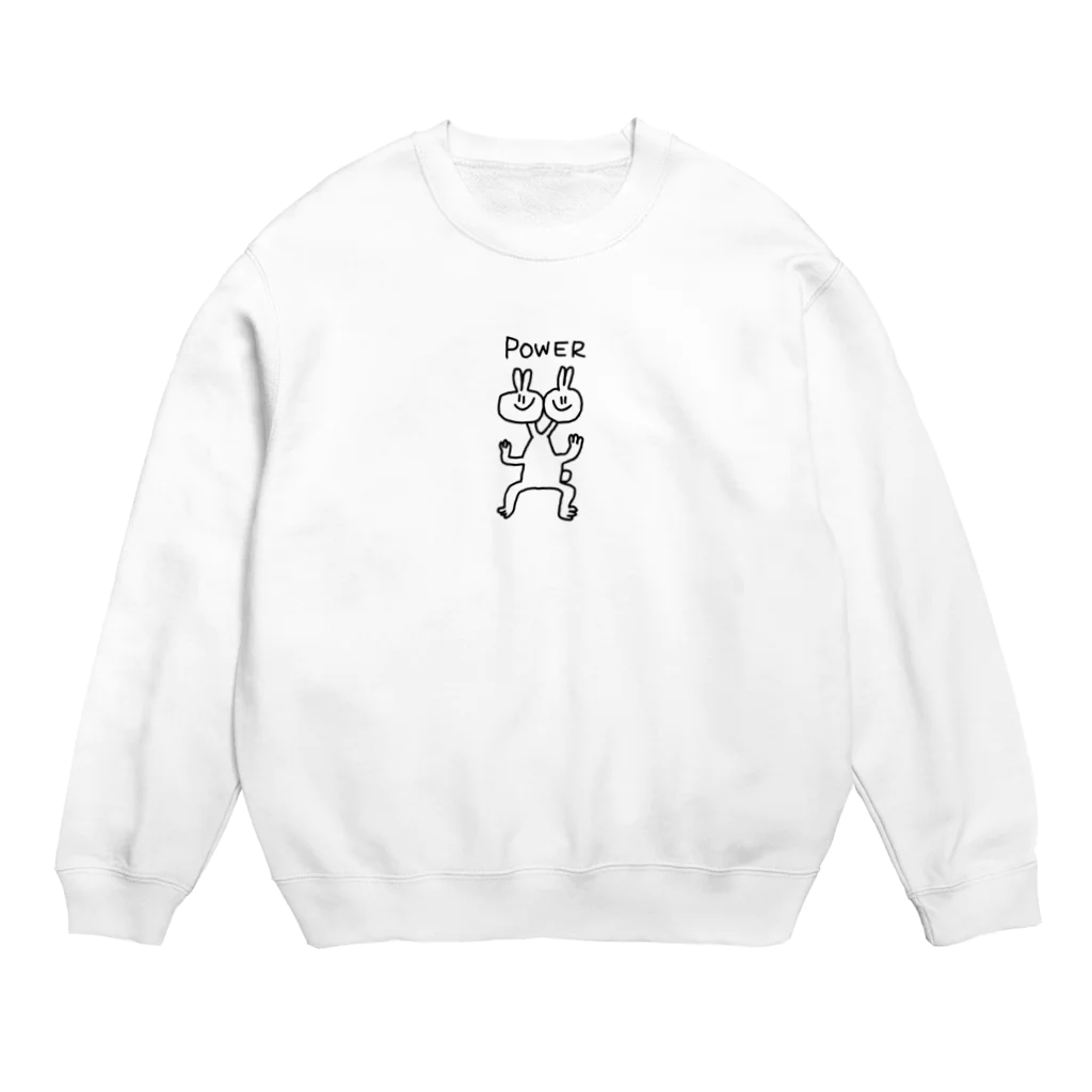 zoom_decoのPOWERパーカ Crew Neck Sweatshirt