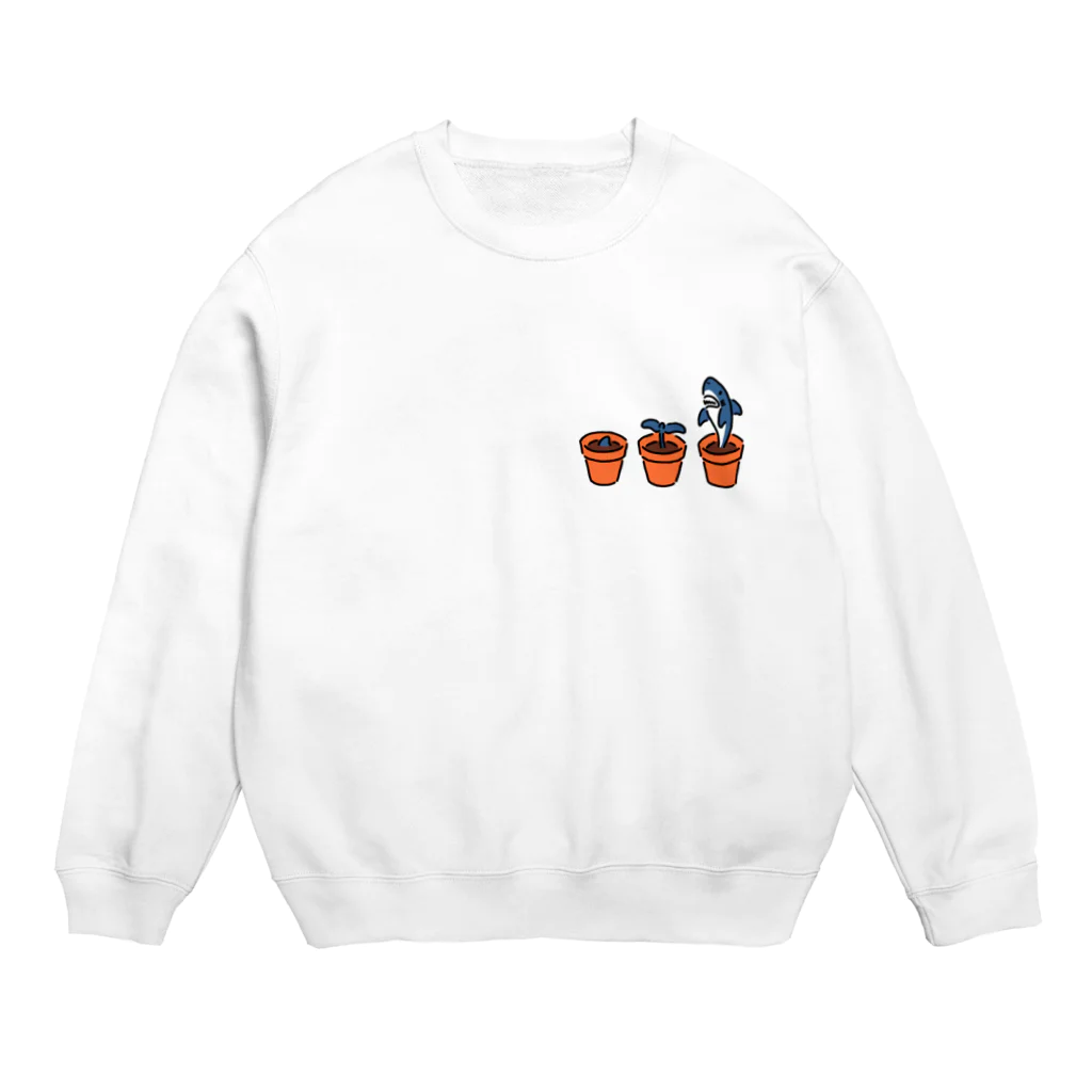 サメ わりとおもいのサメの育て方 ひかえめ Crew Neck Sweatshirt