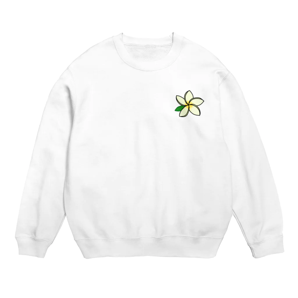 Okiwaiiのプルメリア三姉妹 Crew Neck Sweatshirt