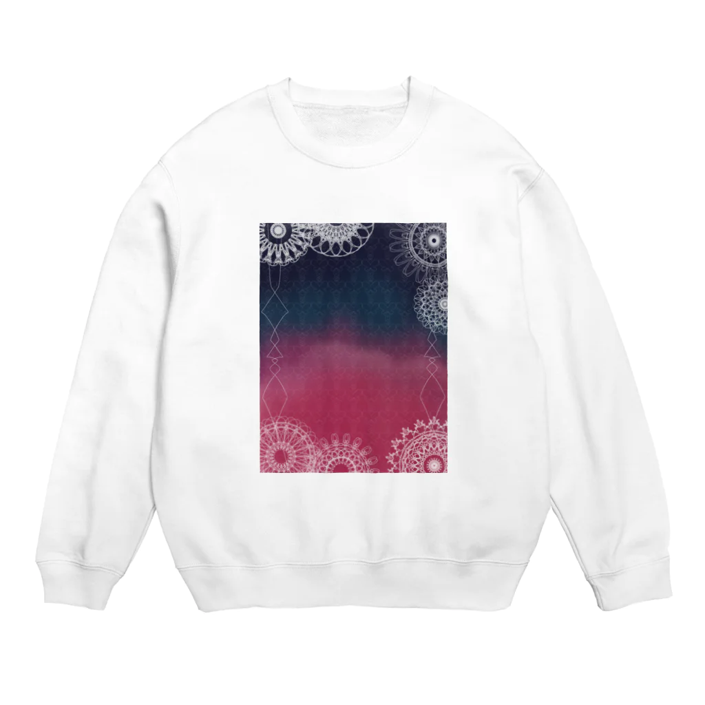 moro_meroの蝶と花 Crew Neck Sweatshirt