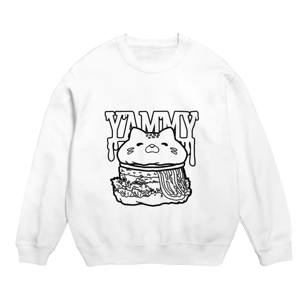 きょうの彩のねこバーガー Crew Neck Sweatshirt