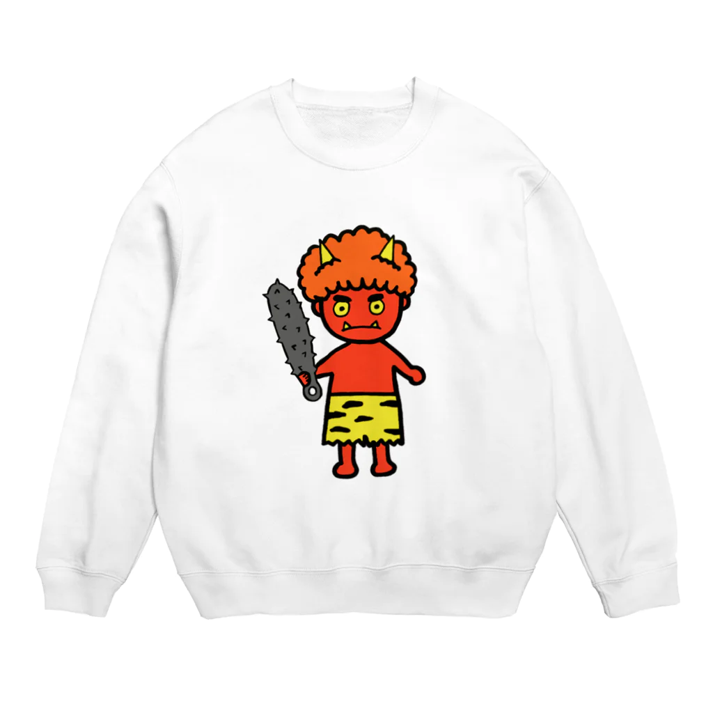 ムエックネのオニ Crew Neck Sweatshirt