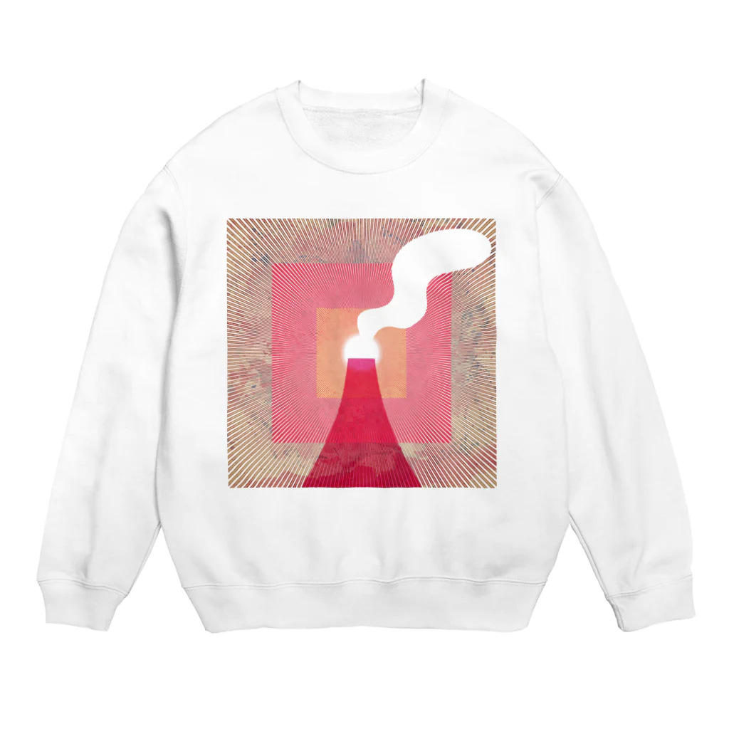 活気クラブの活気グラフィック「噴火」 Crew Neck Sweatshirt