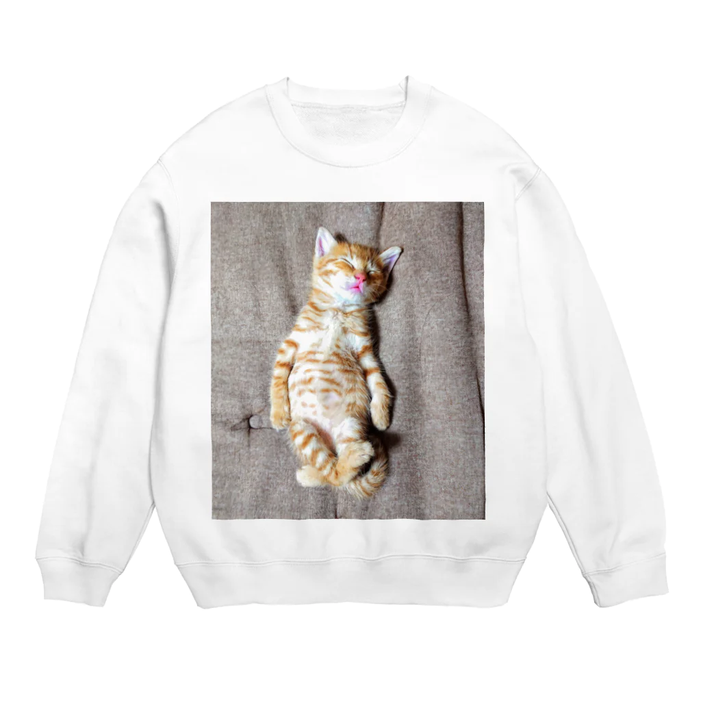 ラペルデラヒーバの猫のしんのすけ Crew Neck Sweatshirt