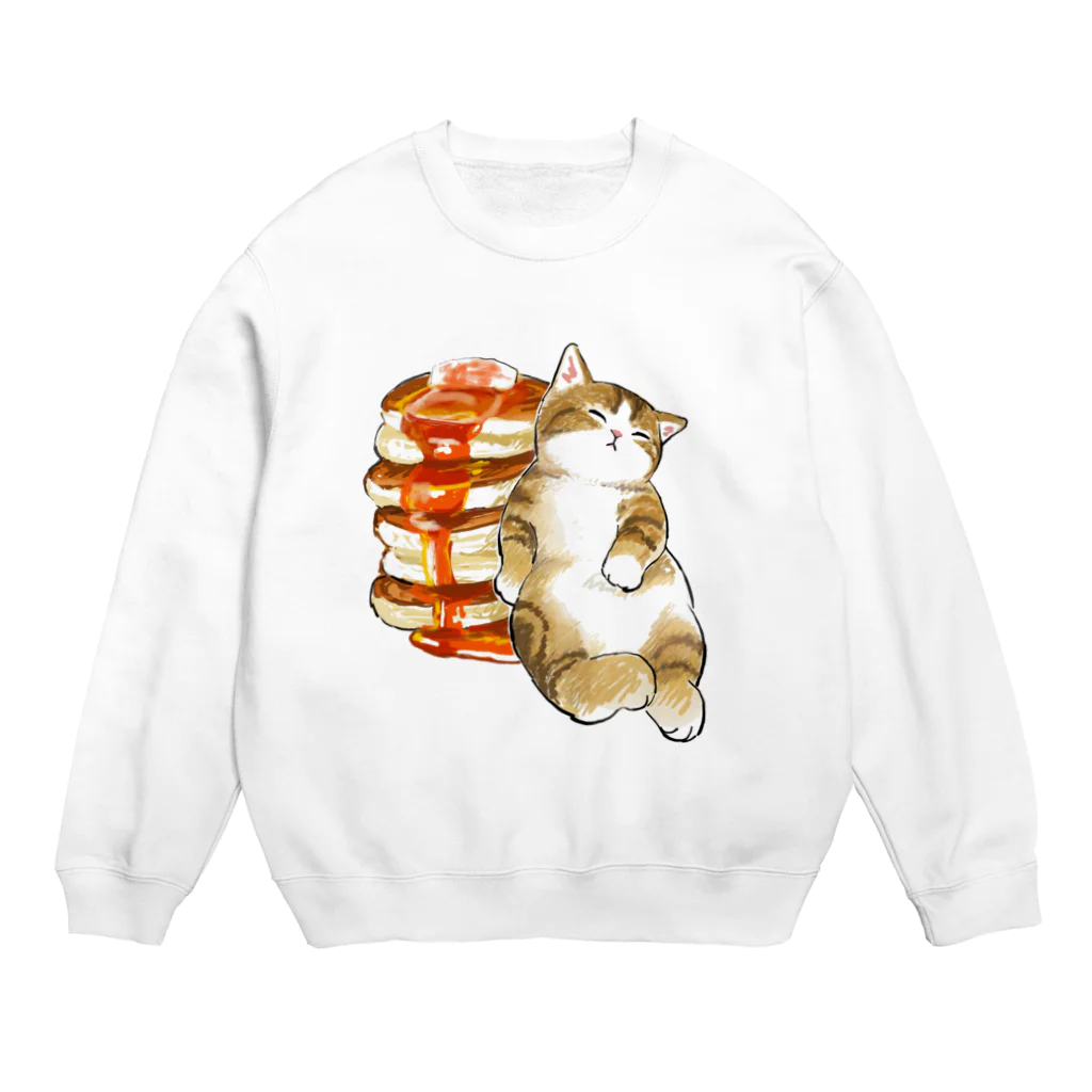 mofusandのパンケーキにゃん　４段重ね Crew Neck Sweatshirt