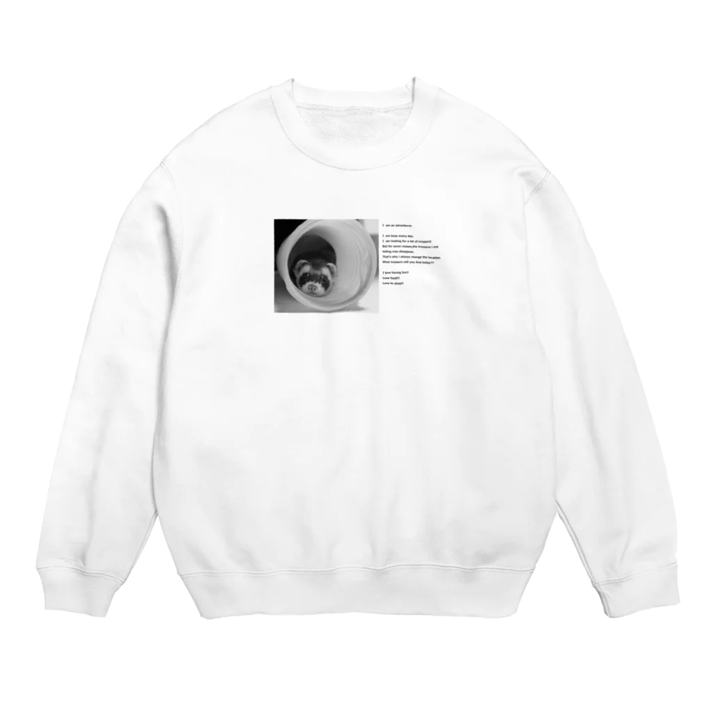 トトノザウルスの日常のおしゃれフェレット Crew Neck Sweatshirt