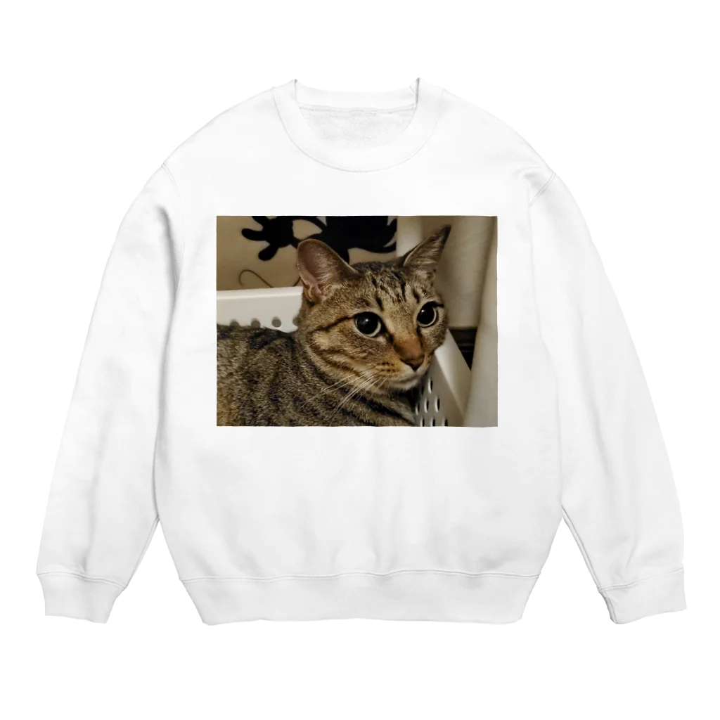 猫又雑貨店のあざ猫さん Crew Neck Sweatshirt