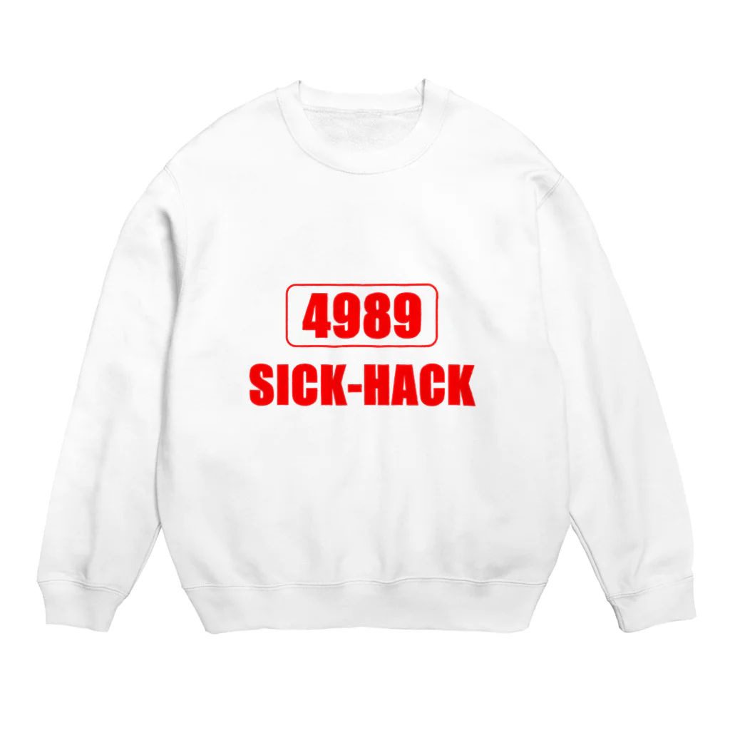 BLICK + BLACK の四苦八苦 -4989：SICK HACK- Crew Neck Sweatshirt