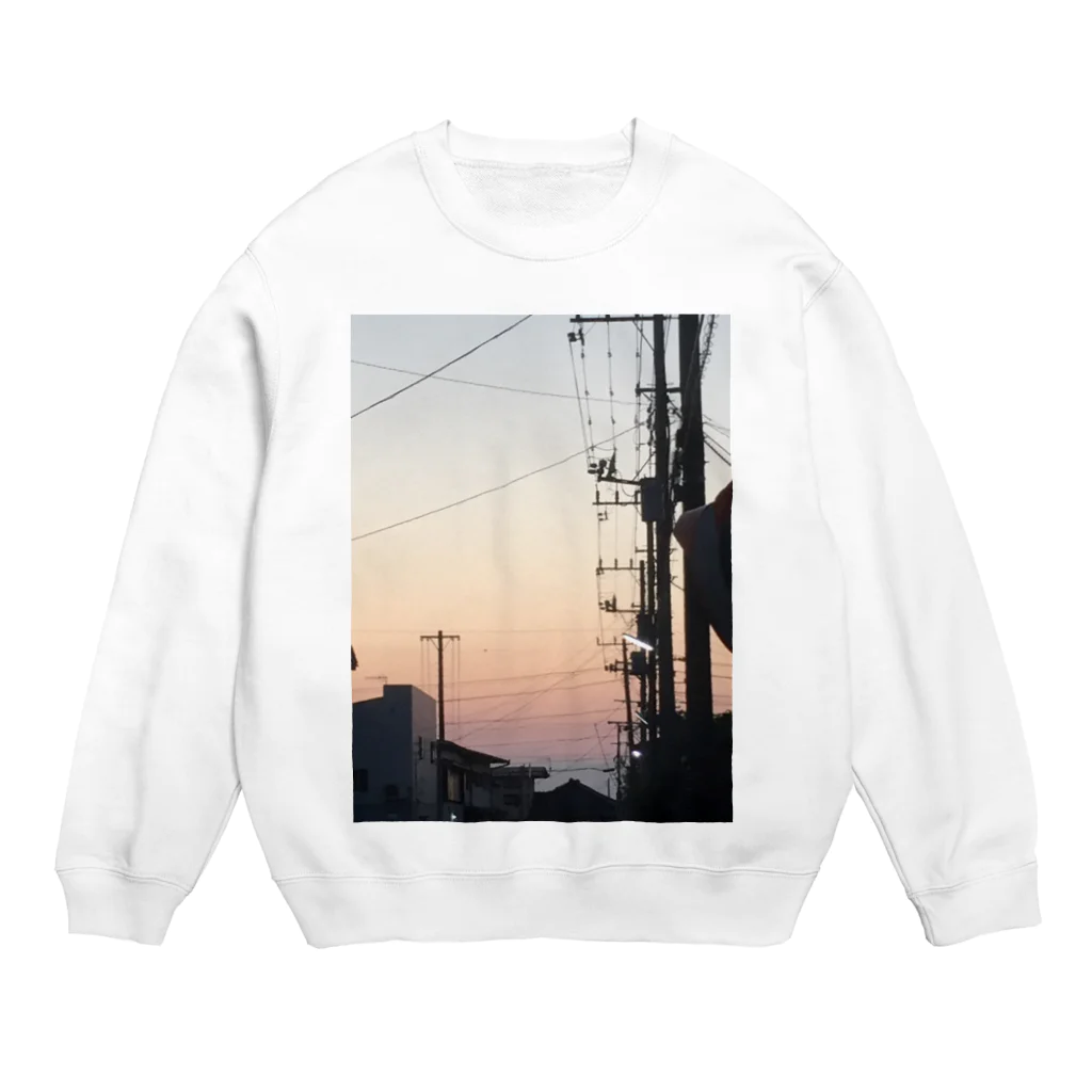 625626の淡い夕焼け Crew Neck Sweatshirt