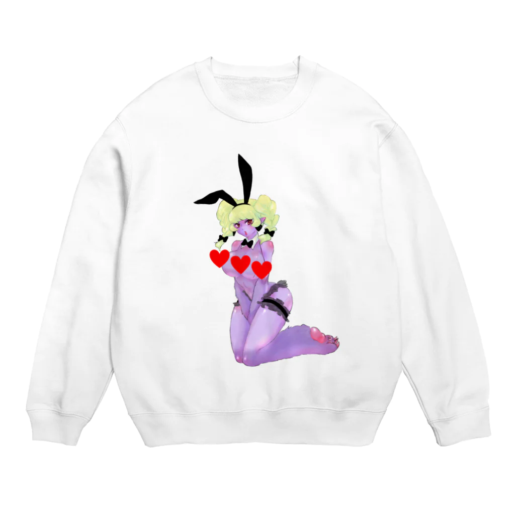 msmchu22の逆アミアミバニーベロニカ Crew Neck Sweatshirt