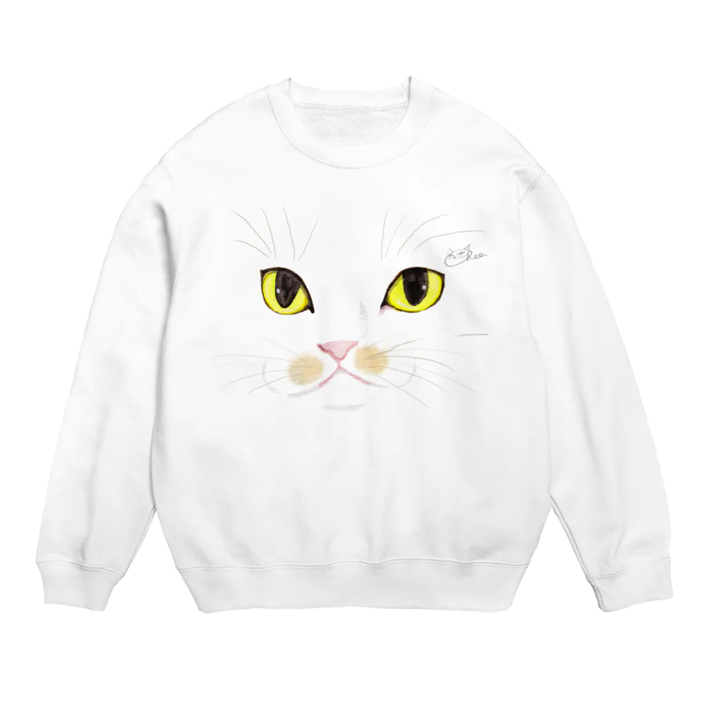 cheeのもずく秘書の顔だけで充分 Crew Neck Sweatshirt