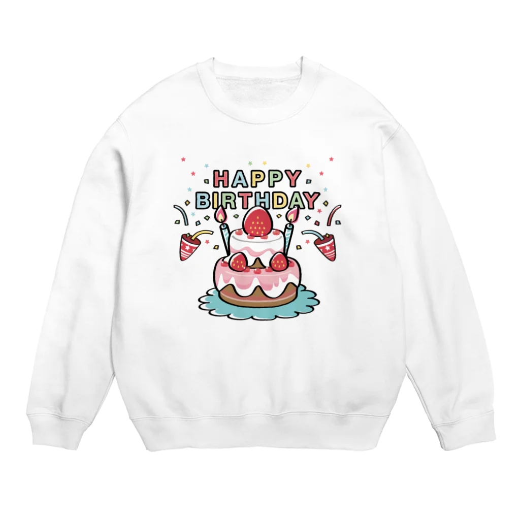 イラスト MONYAAT のCT61HAPPY BRITHDAY  Crew Neck Sweatshirt