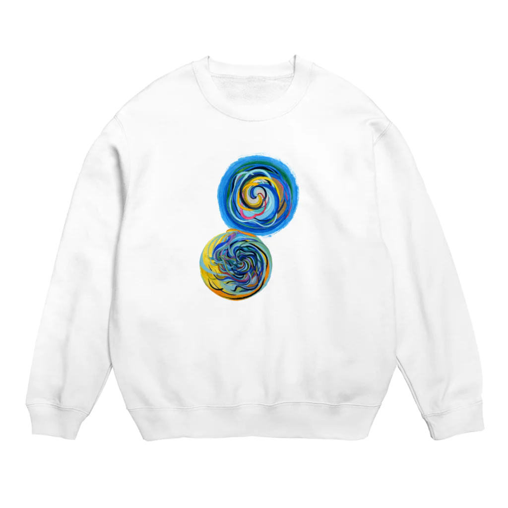 liangraphicsの相互引力イラスト Crew Neck Sweatshirt