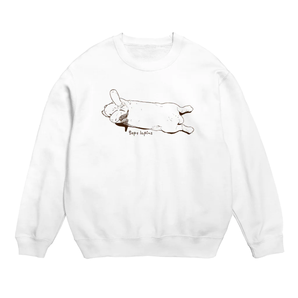 sept lapinsののびーる子うさぎちゃん Crew Neck Sweatshirt