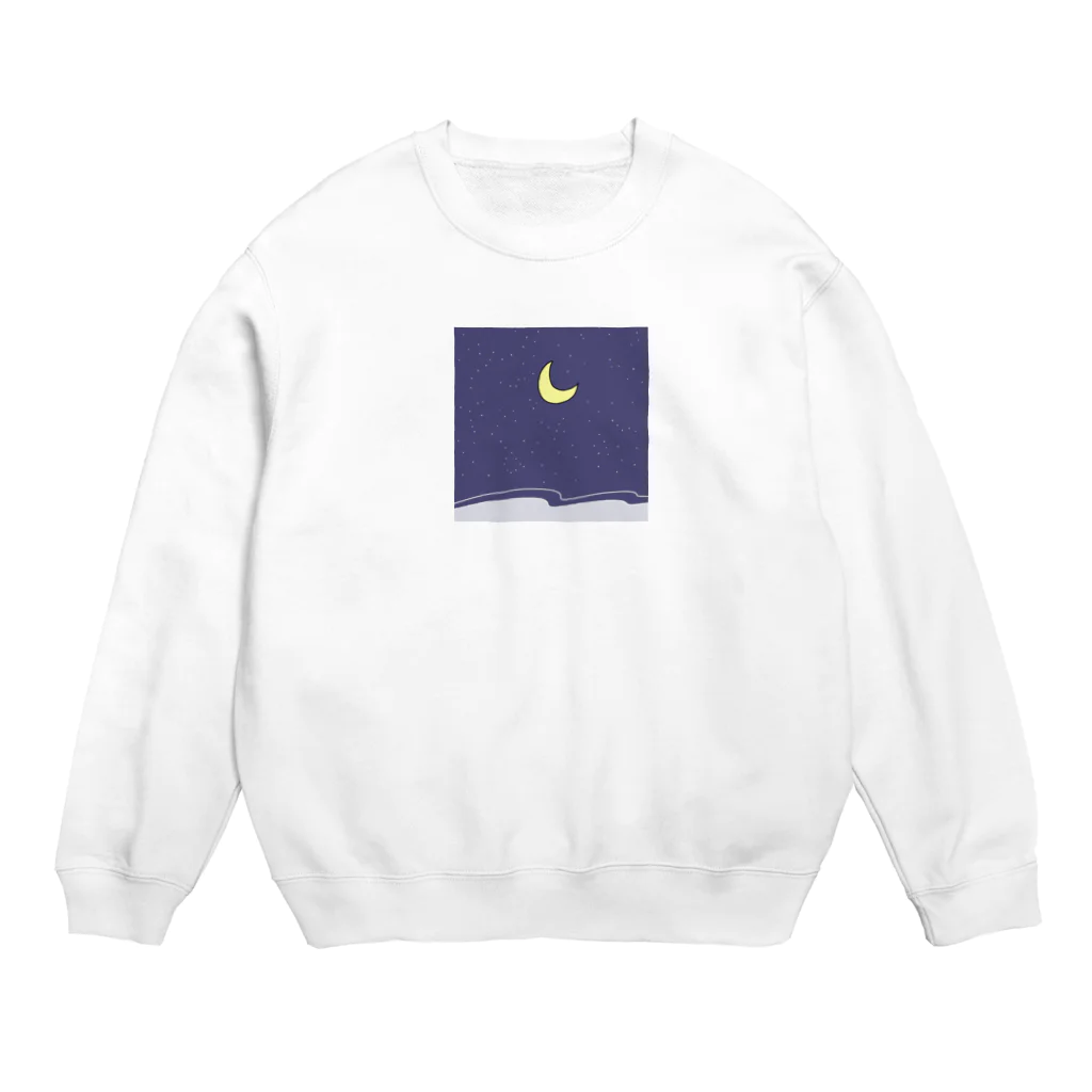 みずいろみずうみの月 Crew Neck Sweatshirt