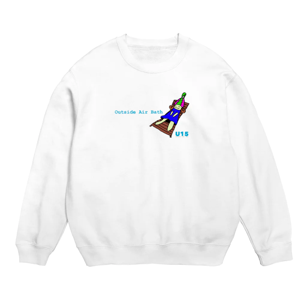 U15 SauningのOutside air bath Crew Neck Sweatshirt