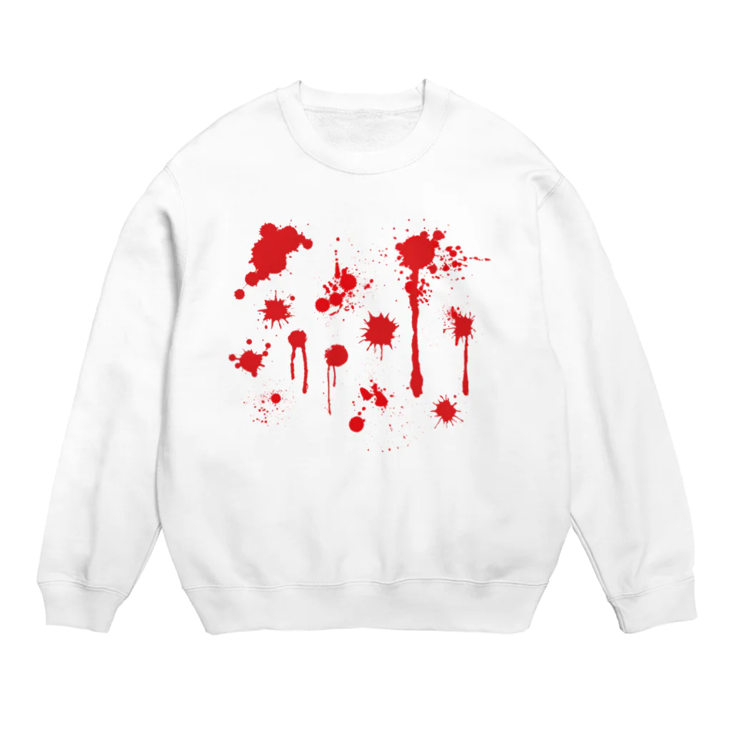 s-nowの血しぶき Crew Neck Sweatshirt