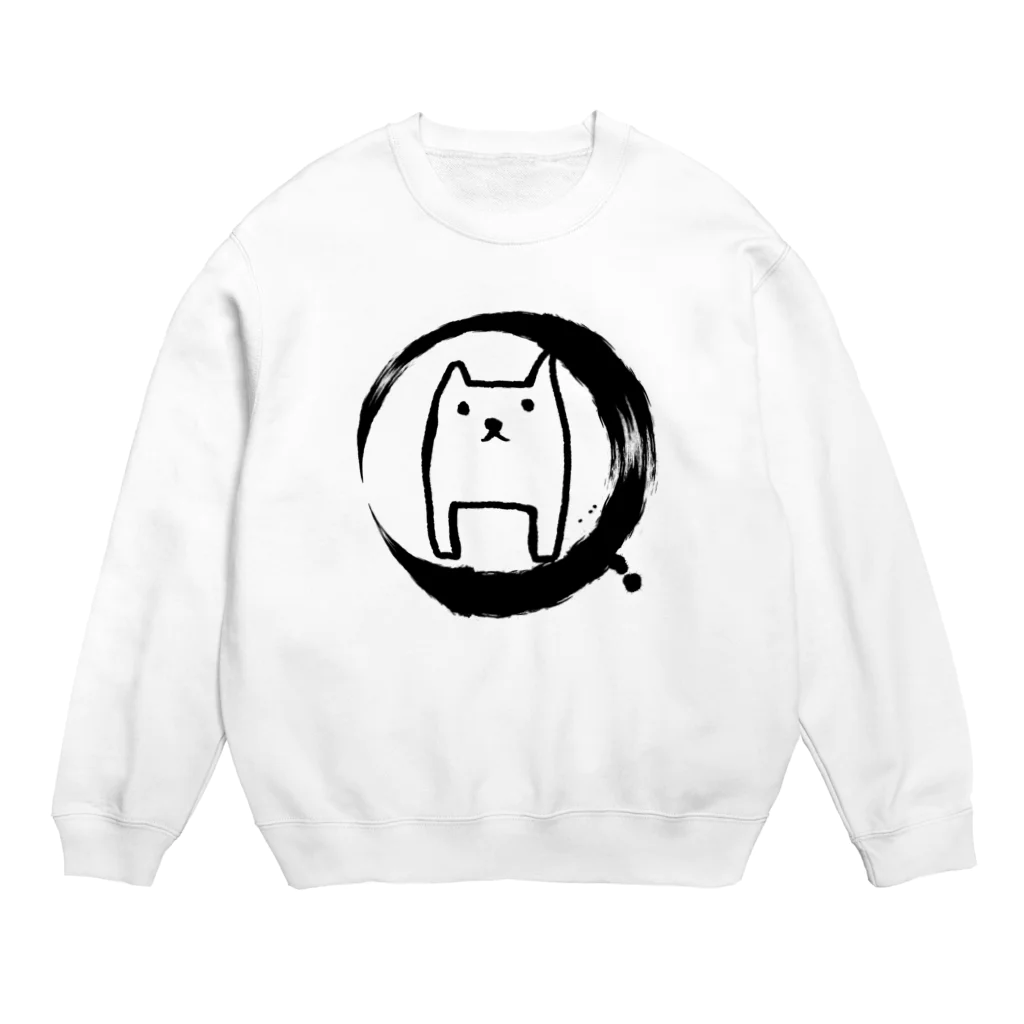 chicodeza by suzuriの可愛いだたのいぬの和の墨マーク Crew Neck Sweatshirt