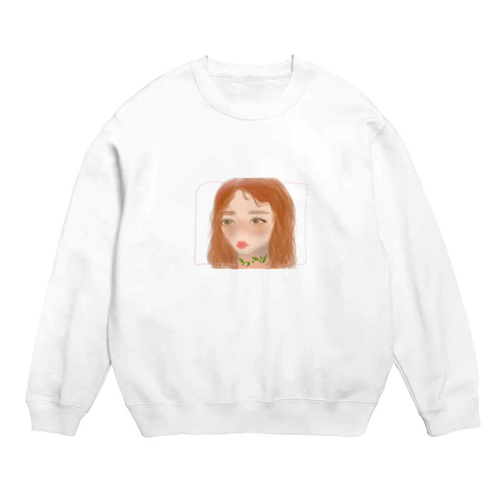 にっかちゃんの秋の女の子 Crew Neck Sweatshirt