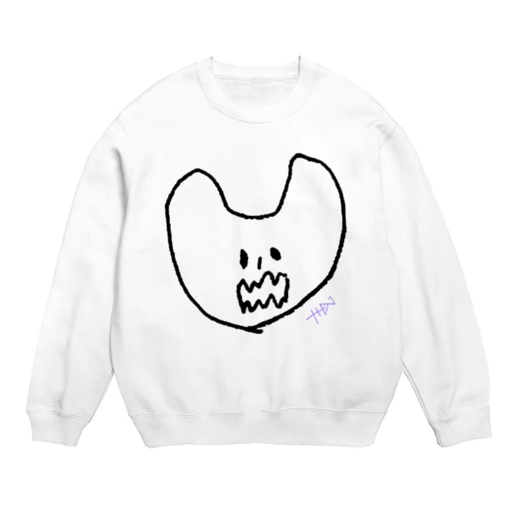 屋根裏ひみつ結社のWAROLIER-ワロリエ-『うさぎ』 Crew Neck Sweatshirt