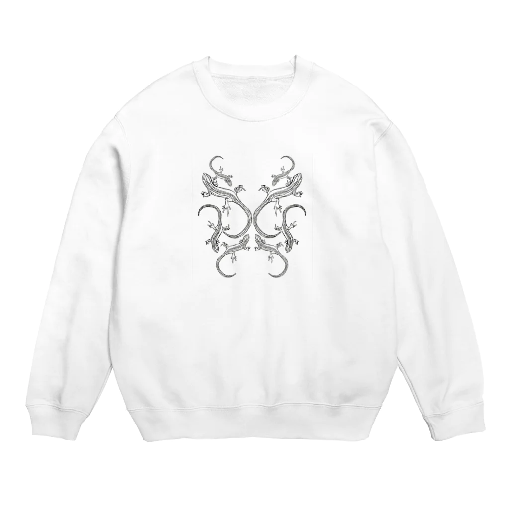 wbackのLizard Damask Crew Neck Sweatshirt