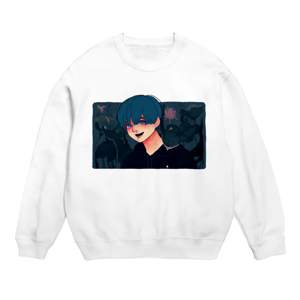 藻川湯畔の水浸し Crew Neck Sweatshirt