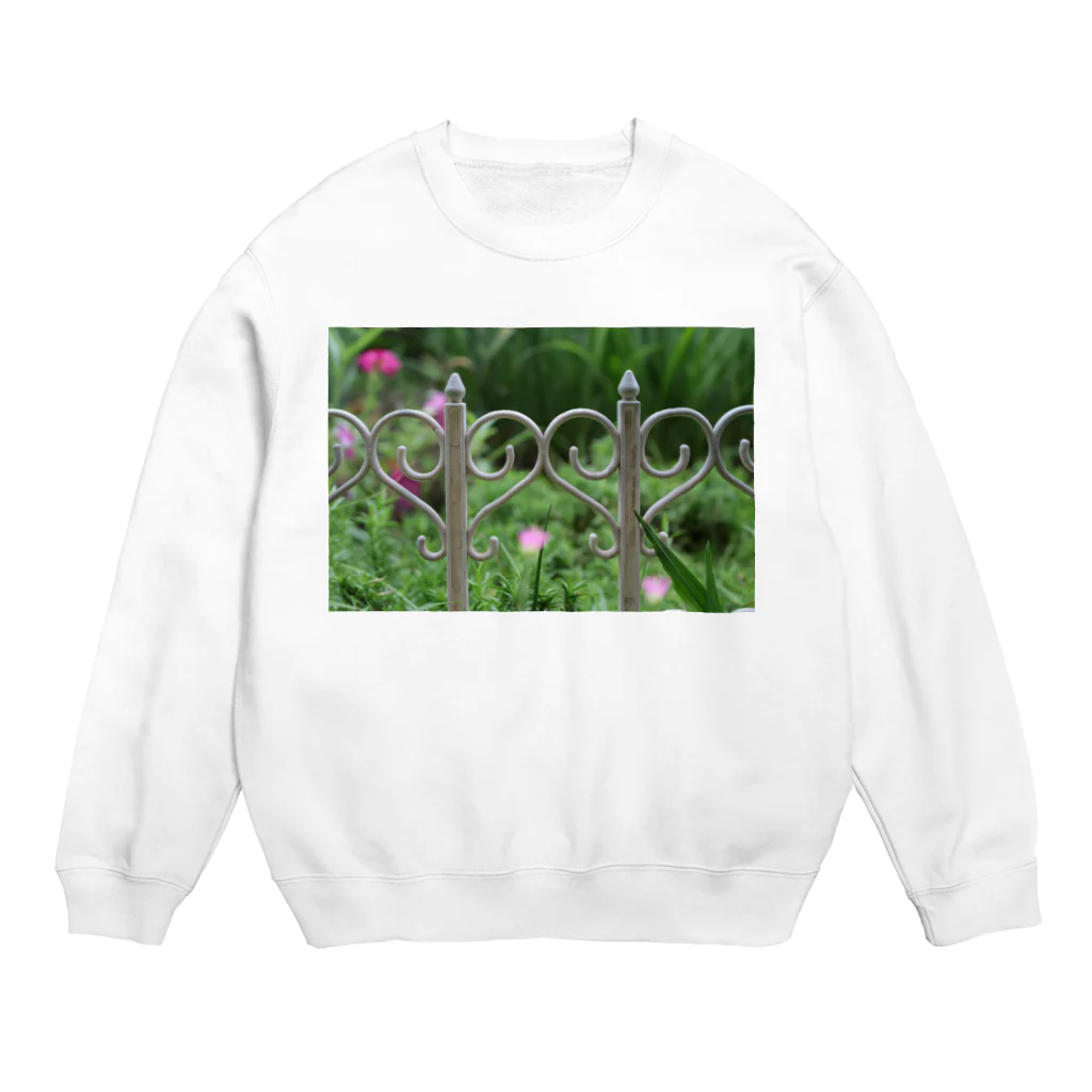 ワタベフミオの可愛い花壇 Crew Neck Sweatshirt