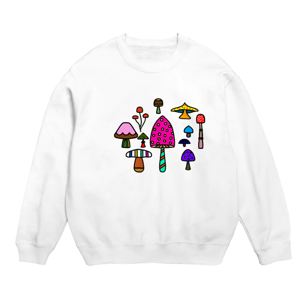 toki-nekoのときのこ山だらけ Crew Neck Sweatshirt