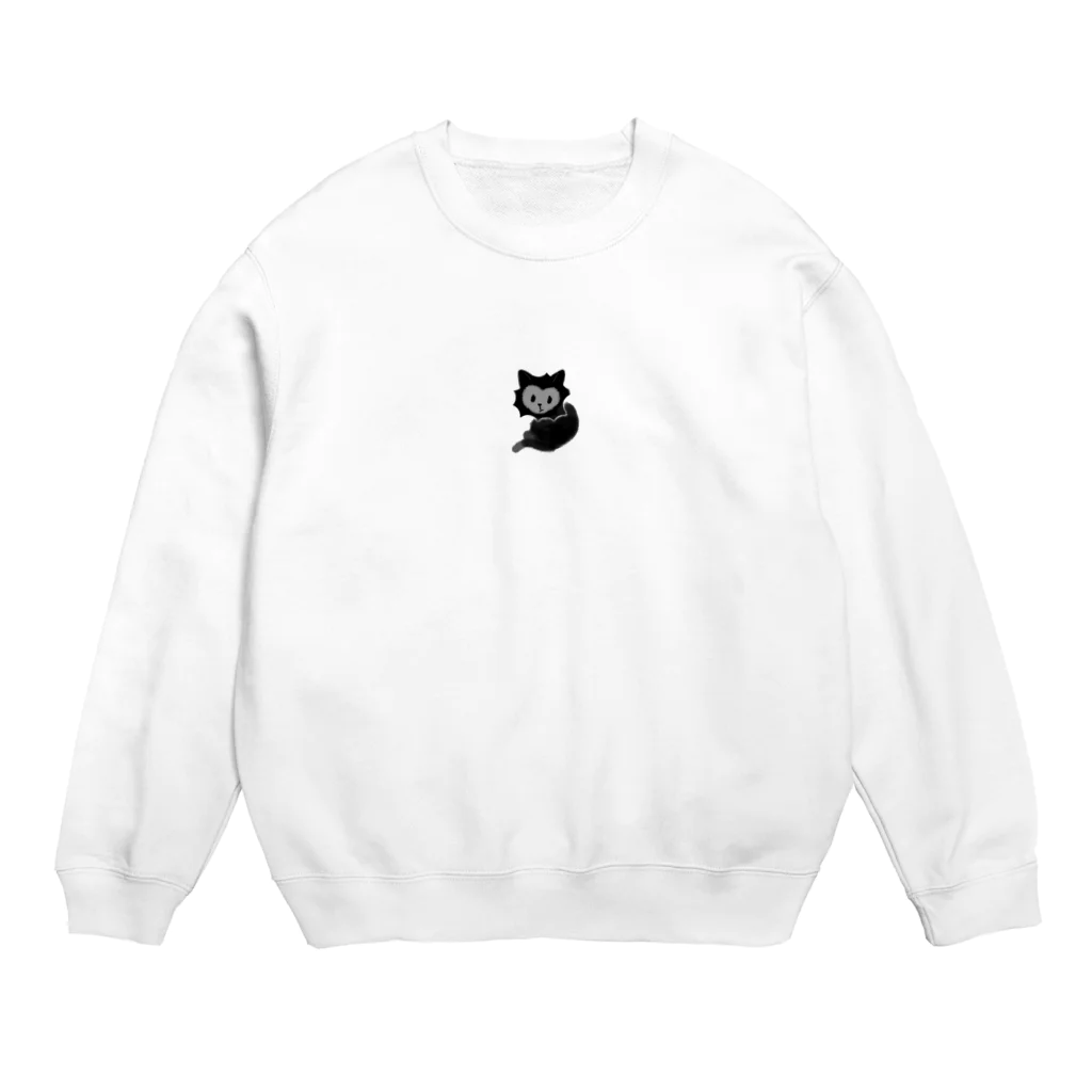 izumimimimimimiのトゲトゲハート猫 Crew Neck Sweatshirt