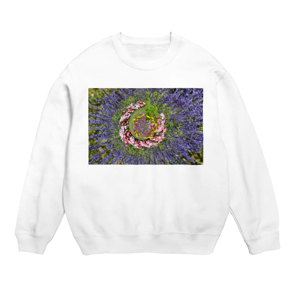 Ashidoriのぐるぐる花々 Crew Neck Sweatshirt