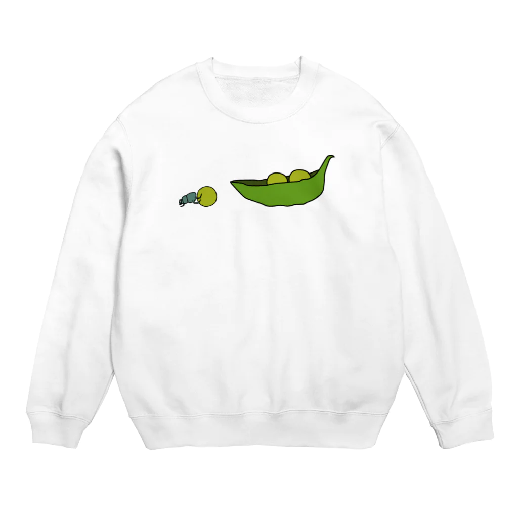 Hiharuのえんどう豆を運ぶフンコロガシ Crew Neck Sweatshirt