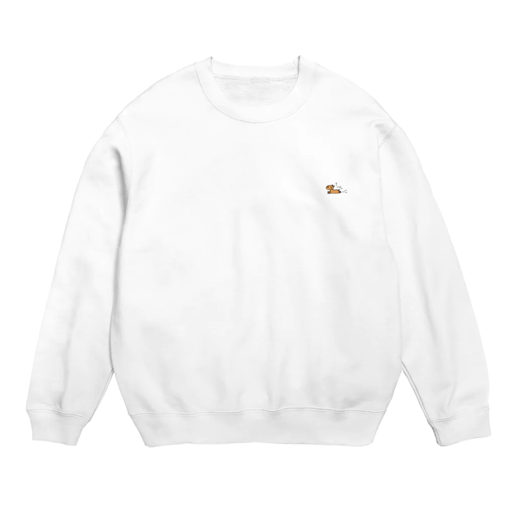 白いくつのにげるしか Crew Neck Sweatshirt