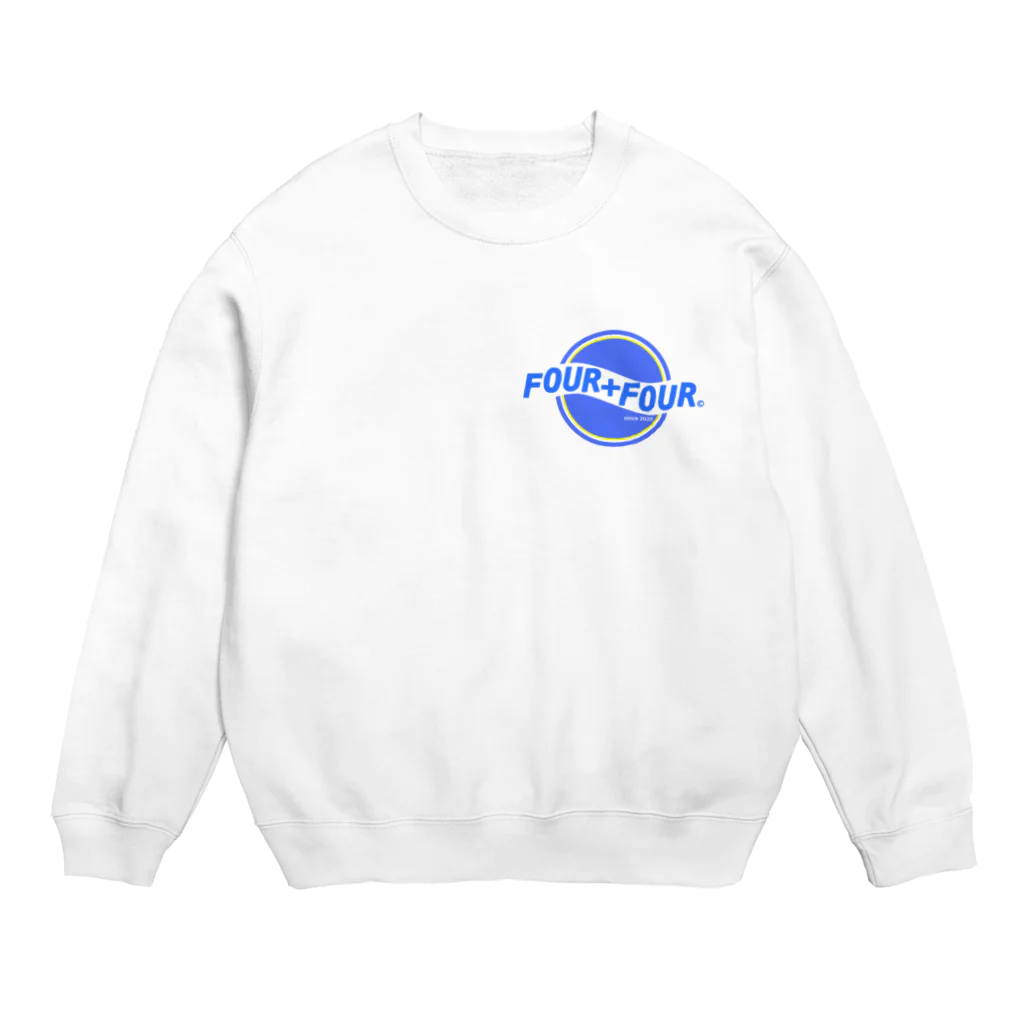 FOUR＋FOURのF+F ブルーロゴ Crew Neck Sweatshirt