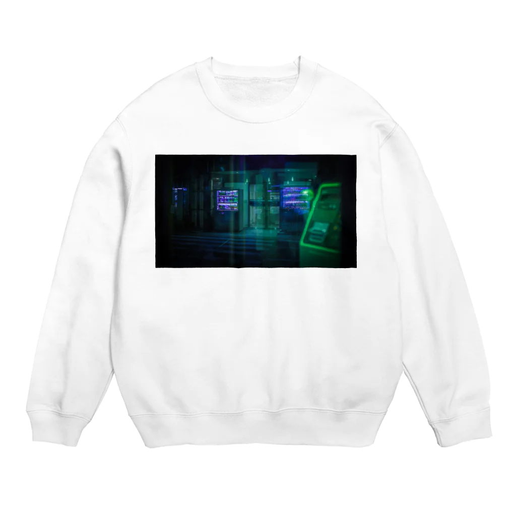 夜逃げ屋さんのcyber punk Crew Neck Sweatshirt