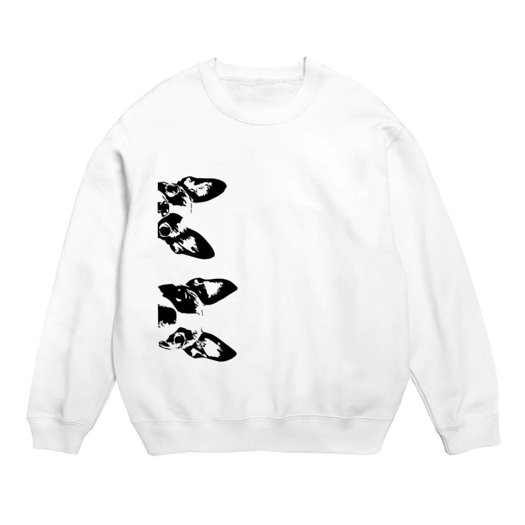 NICO25'S TIMEののぞきボストンテリア Crew Neck Sweatshirt