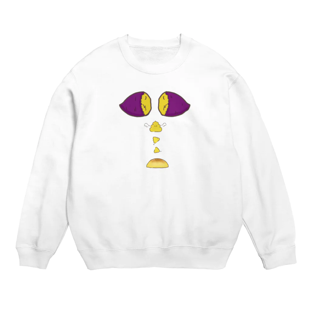 potetoaiのスイートポテトの誕生 Crew Neck Sweatshirt