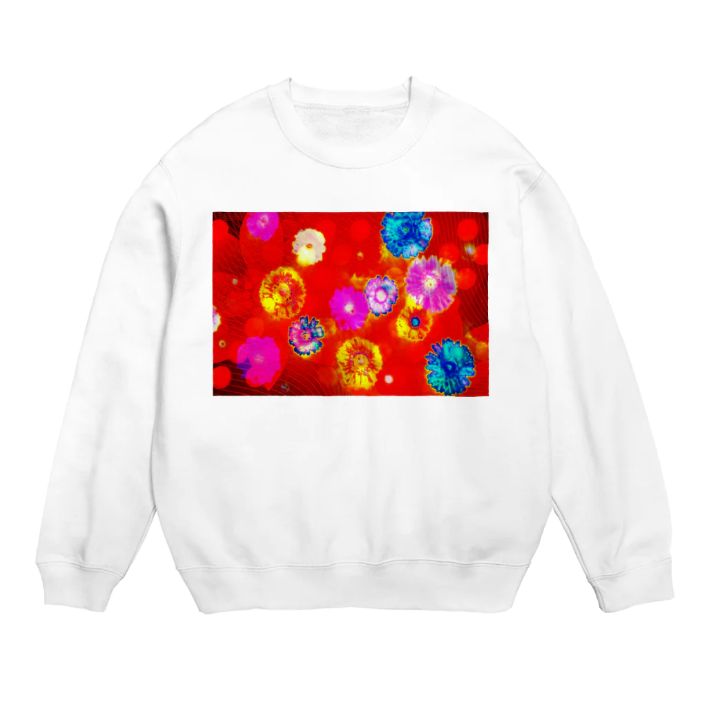 A'S WORLDの和柄FLOWER Crew Neck Sweatshirt