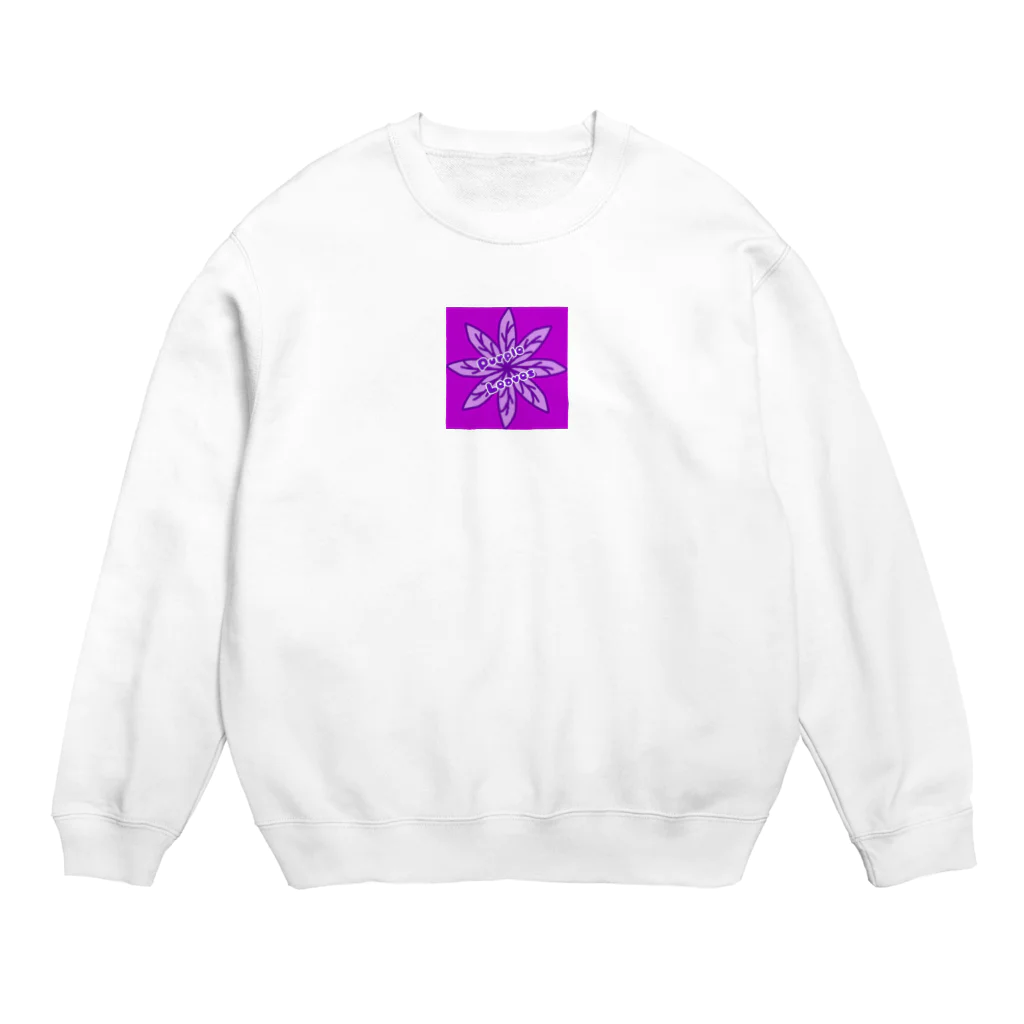 HAKOCHINのPurple Leaves Crew Neck Sweatshirt