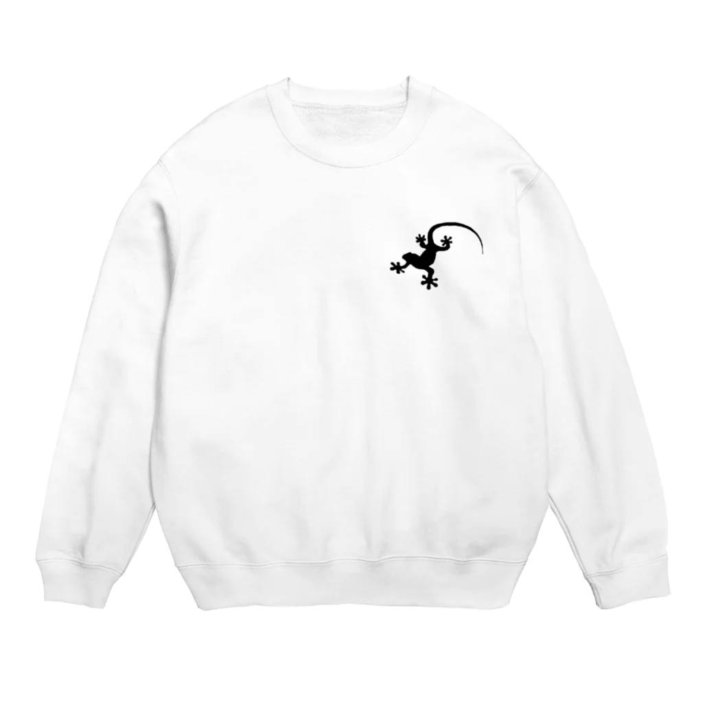 winsのwins  ヤモリワンポイント Crew Neck Sweatshirt