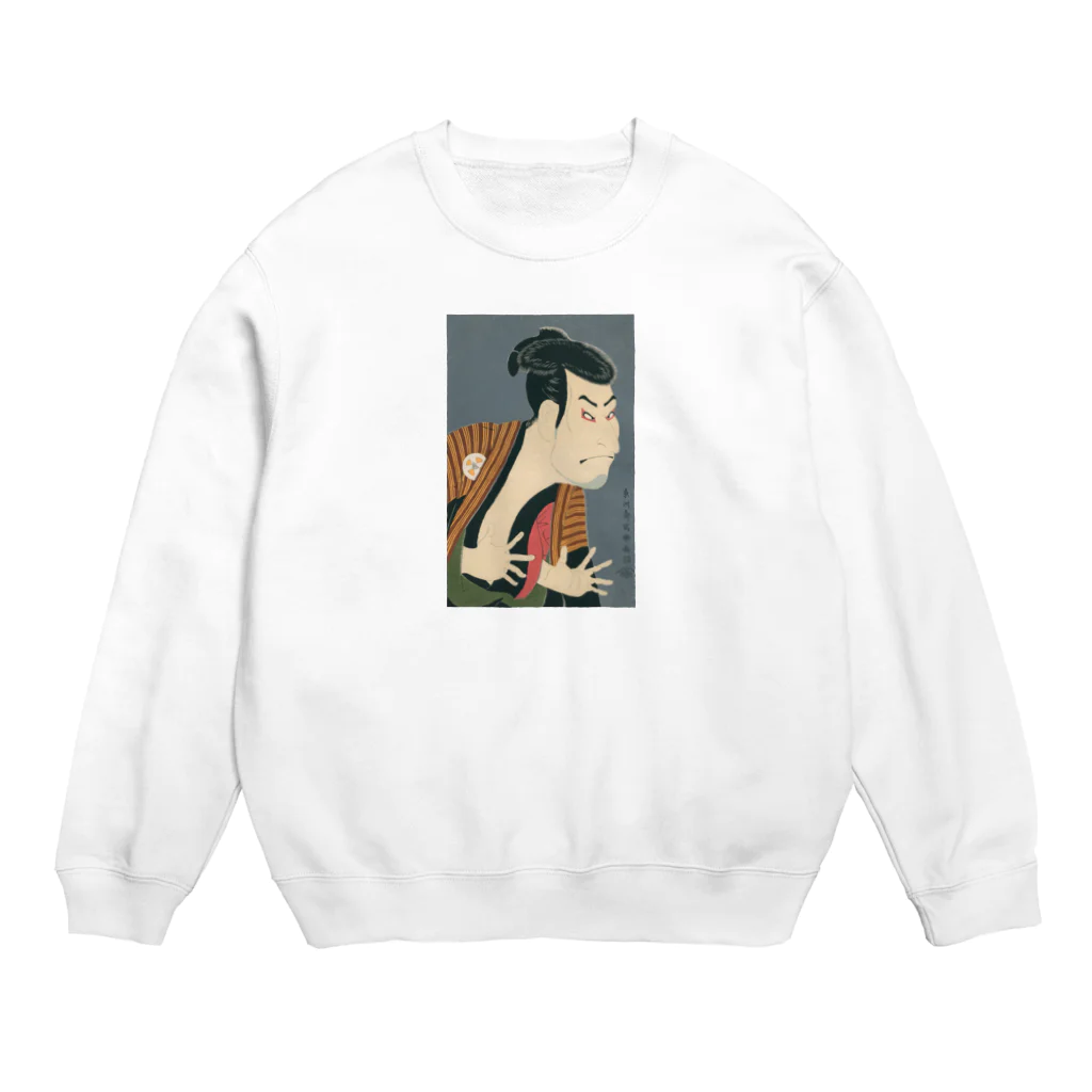 bileeの東洲斎写楽 　二世大谷鬼次の奴江戸兵衛 Crew Neck Sweatshirt
