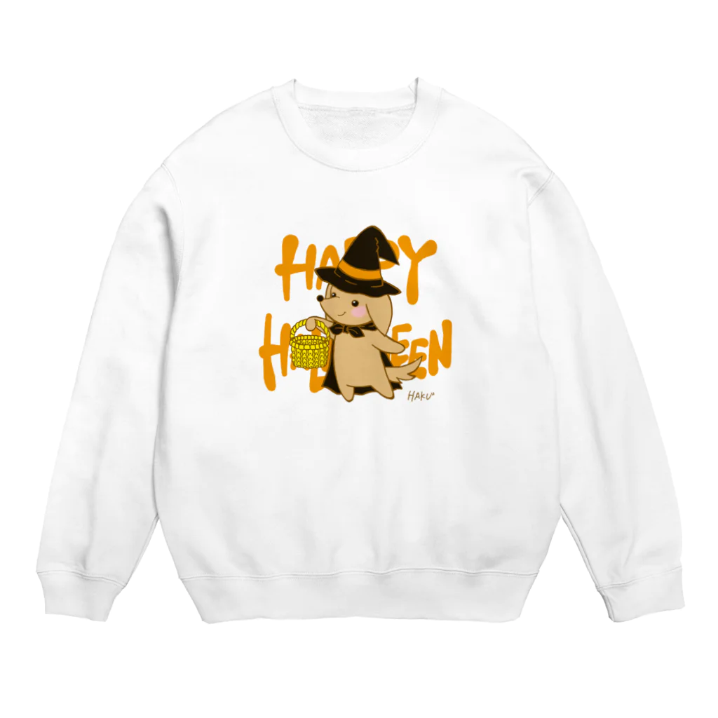 ハク先生《ほのぼの系イラスト描いてます》のハロウィン わんこ Crew Neck Sweatshirt