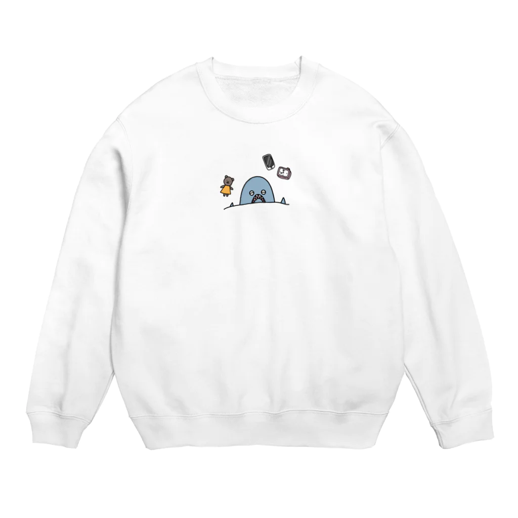 ねてもサメても／さめめのお店のさめめ【すやすや】 Crew Neck Sweatshirt