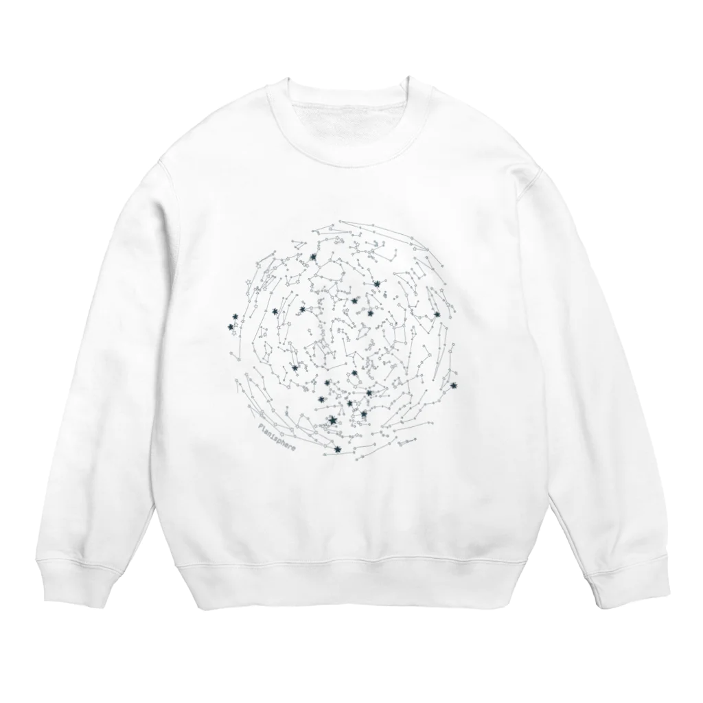 ShikakuSankakuの星座早見盤 Crew Neck Sweatshirt