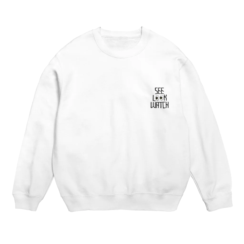 YESMAN877のみてみてブラック Crew Neck Sweatshirt