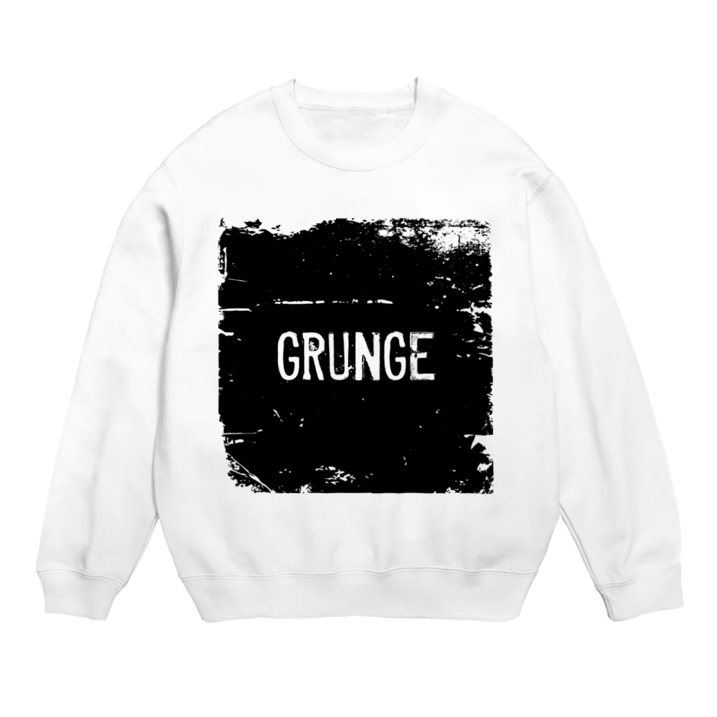 DRIPPEDのGRUNGE-グランジ-BOXロゴTシャツ Crew Neck Sweatshirt